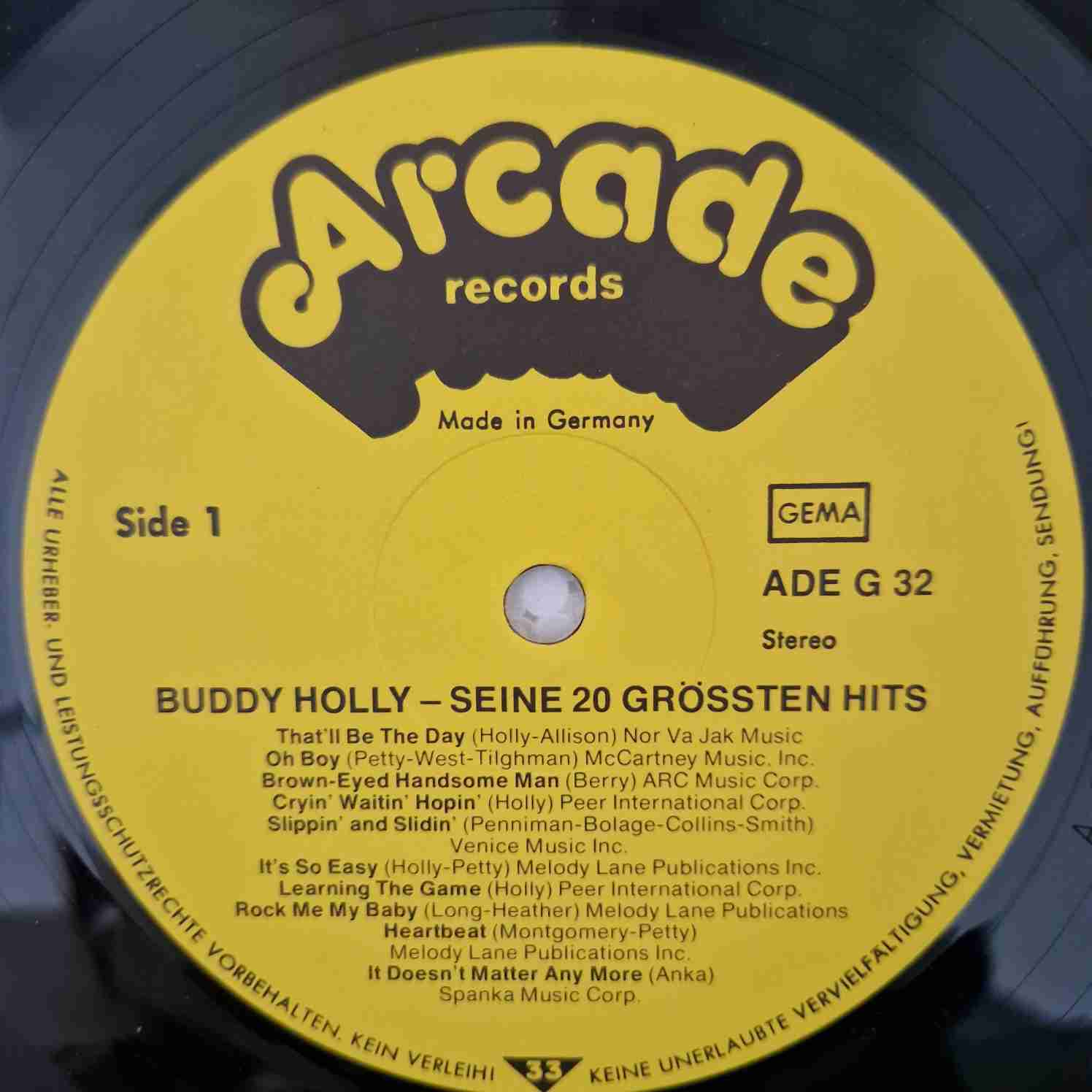 Buddy Holly – Seine 20 Grössten Hits Disc vinil LP - imagine 3