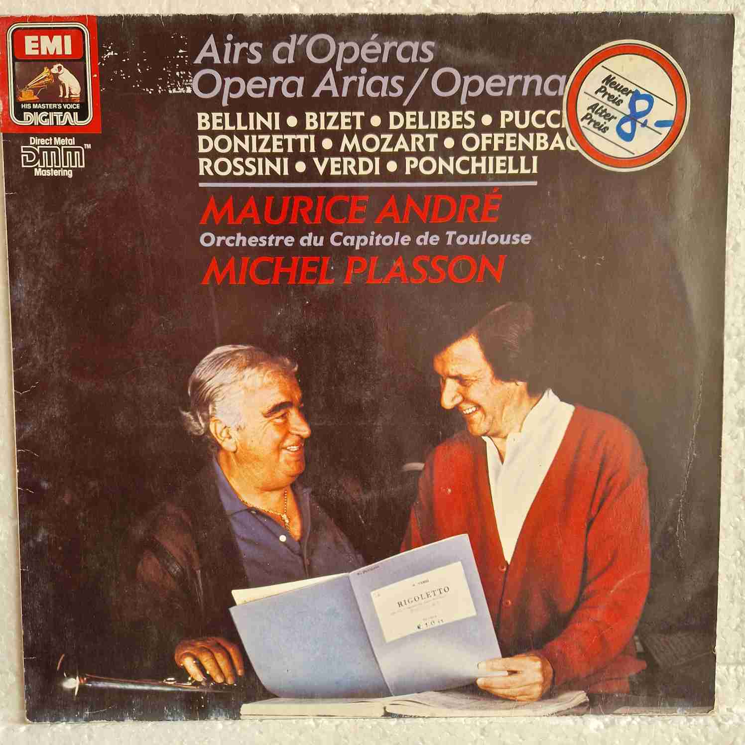 Bellini*, Bizet*, Delibes*, Puccini*, Donizetti*, Mozart*, Offenbach*, Rossini*, Verdi*, Ponchielli* - Maurice André, Orchestre Du Capitole De Toulouse*, Michel Plasson – Airs D'Operas - Opera Arias / Opernarien Disc vinil LP