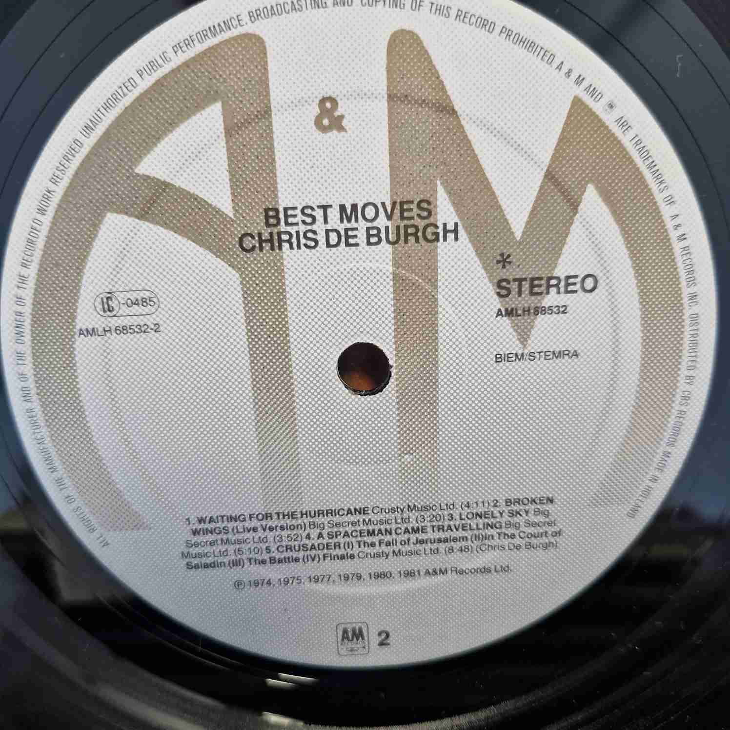 Chris de Burgh – Best Moves Disc vinil LP - imagine 3