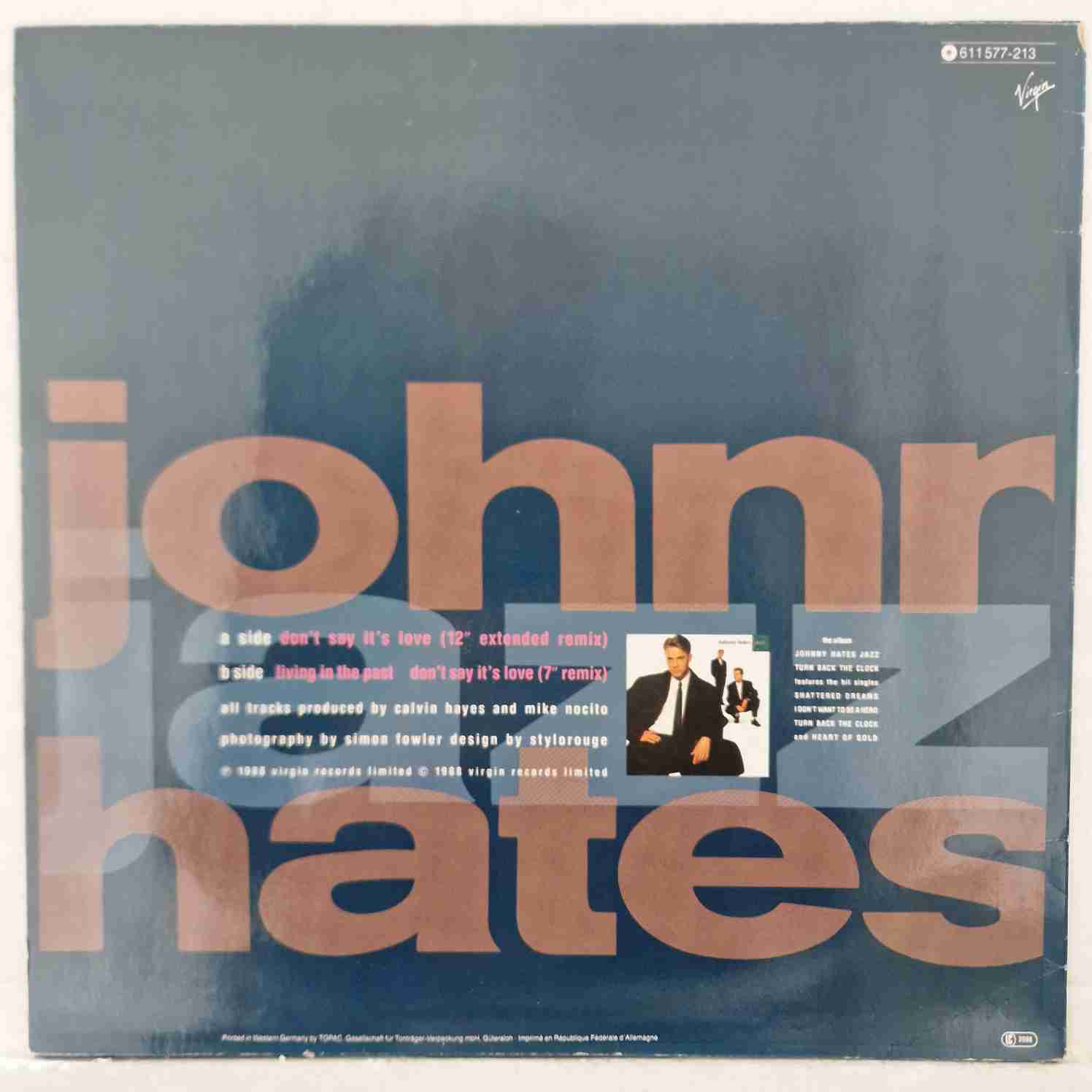 Johnny Hates Jazz – Don't Say It's Love (12" Extended Remix) 45 RPM - imagine 2