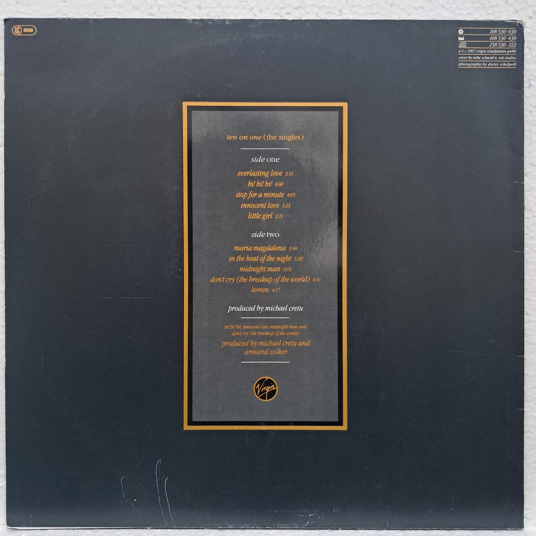 Sandra – Ten On One (The Singles) Disc VINIL LP VG+ - imagine 3